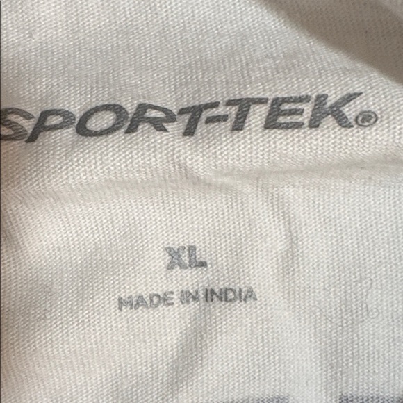 Sport-Tek Men's White and Navy Raglan Tee XL - Picture 4 of 5